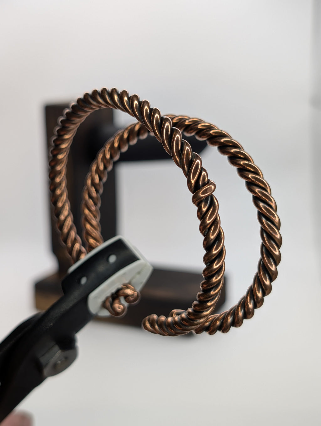 Handmade Copper Cuff Bracelet | 3-Strand Twisted | Heavy Gauge