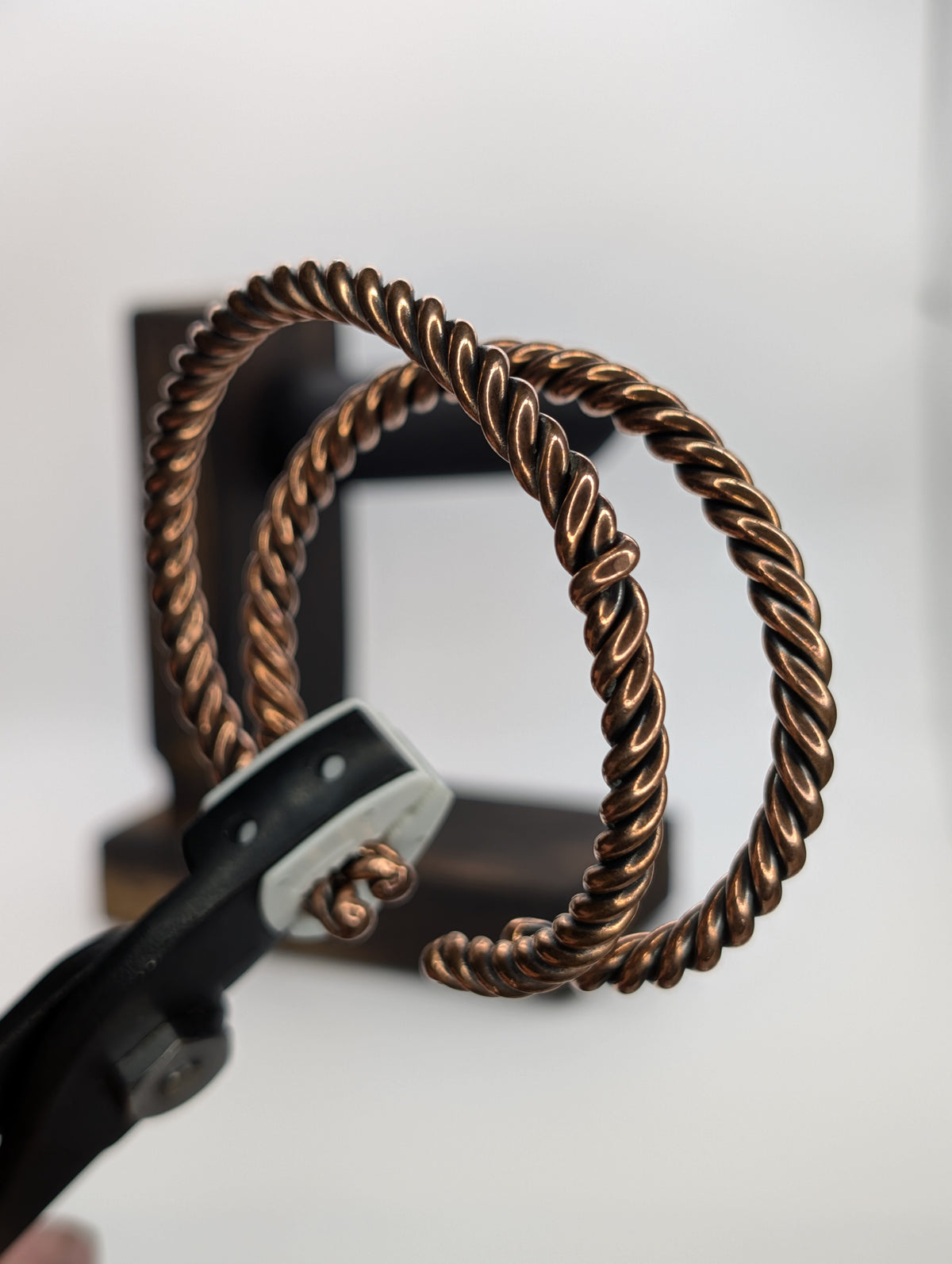 Handmade Copper Cuff Bracelet | 3-Strand Twisted | Heavy Gauge