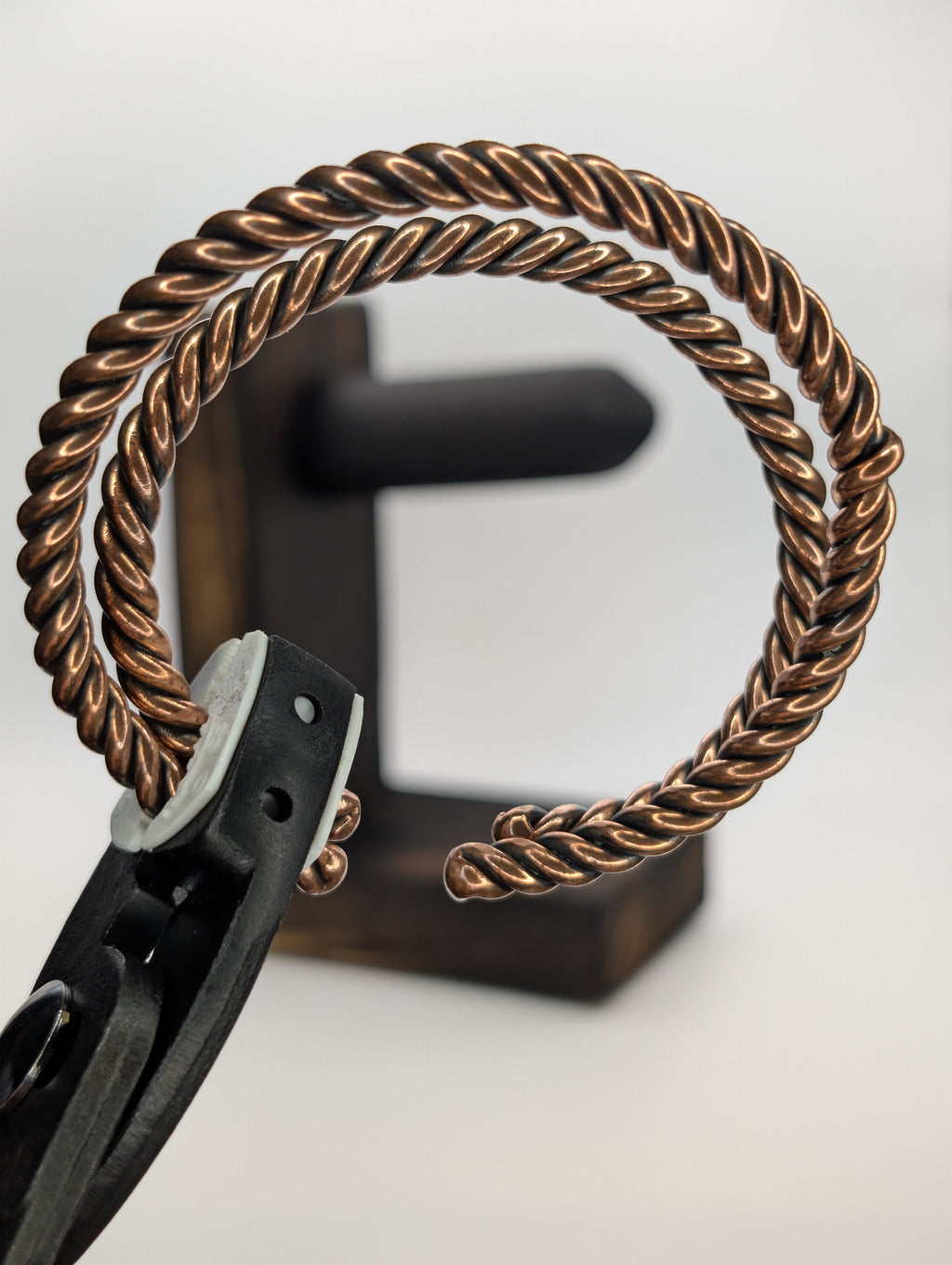 Handmade Copper Cuff Bracelet | 3-Strand Twisted | Heavy Gauge