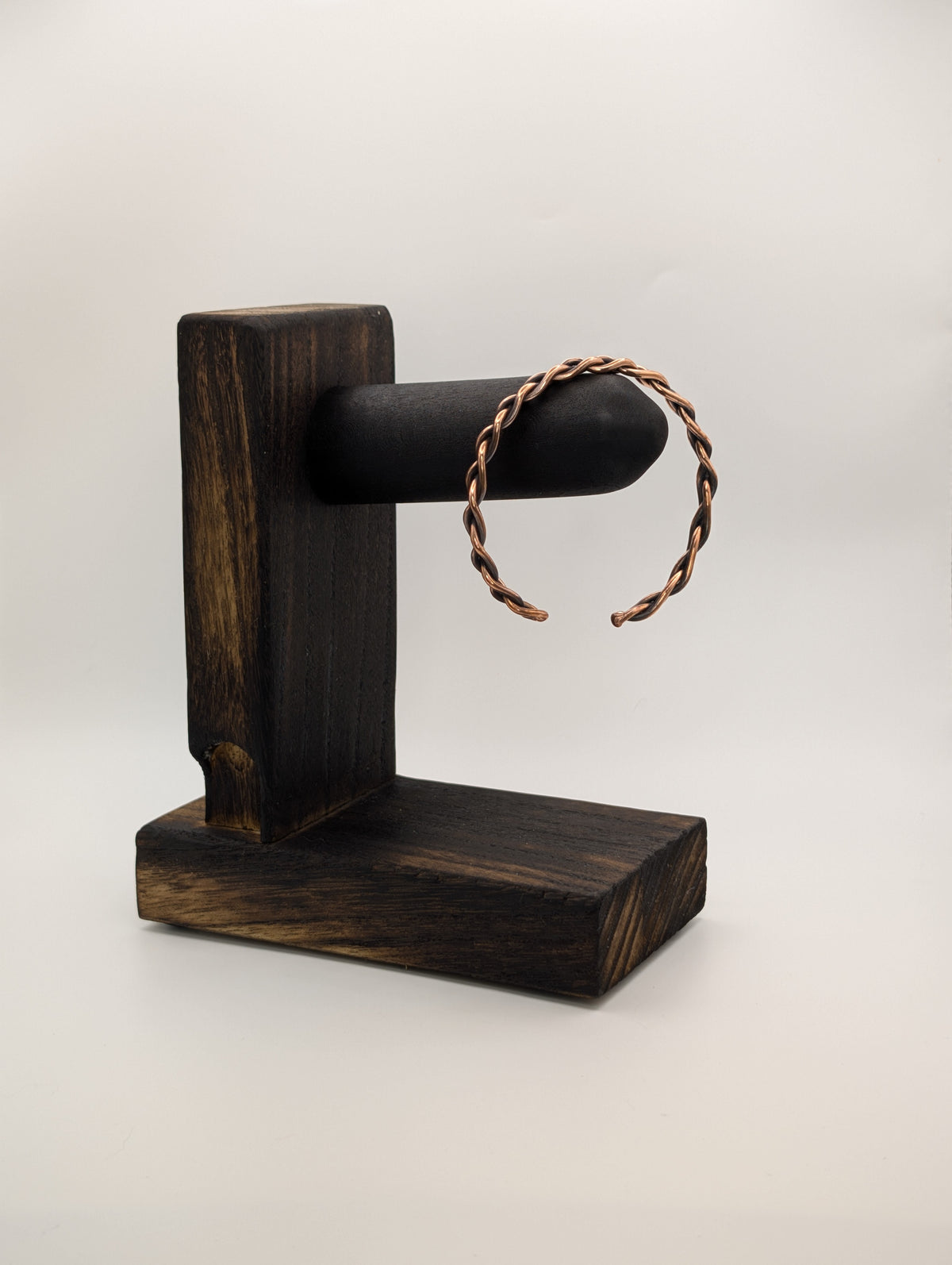 Handmade Braided Copper Cuff Bracelet | 3-Strand Weave | 12 AWG