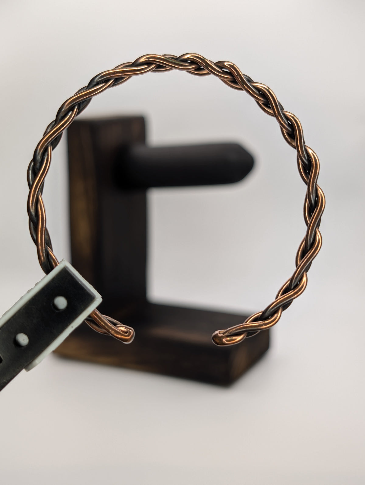 Handmade Braided Copper Cuff Bracelet | 3-Strand Weave | 12 AWG