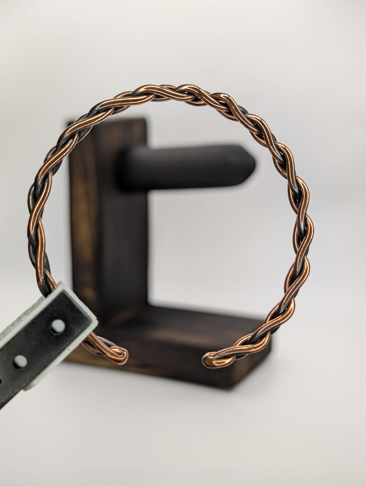 Handmade Braided Copper Cuff Bracelet | 3-Strand Weave | 12 AWG