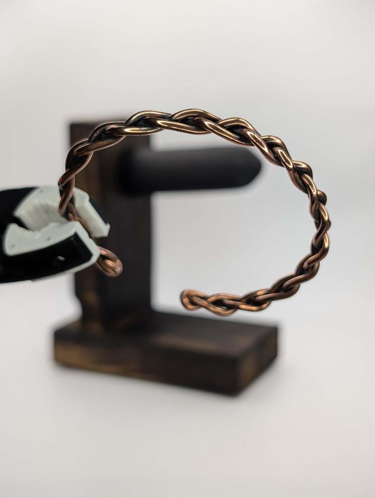 Handmade Braided Copper Cuff Bracelet | 3-Strand Weave | 12 AWG
