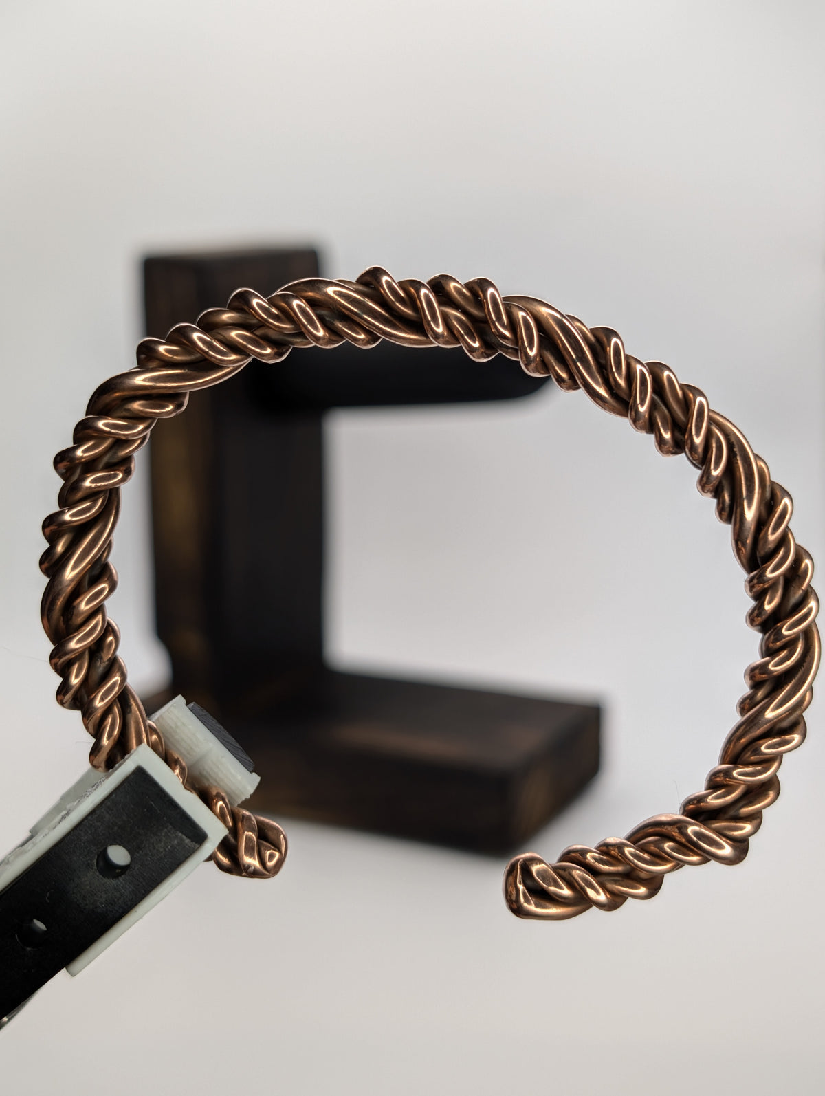 Handmade Dual-Gauge Copper Cuff | 5-Strand Hybrid Twist | 10 & 12 AWG