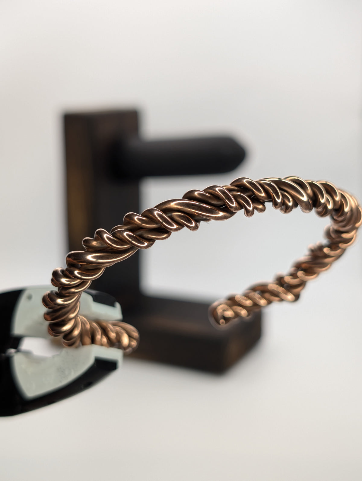 Handmade Dual-Gauge Copper Cuff | 5-Strand Hybrid Twist | 10 & 12 AWG