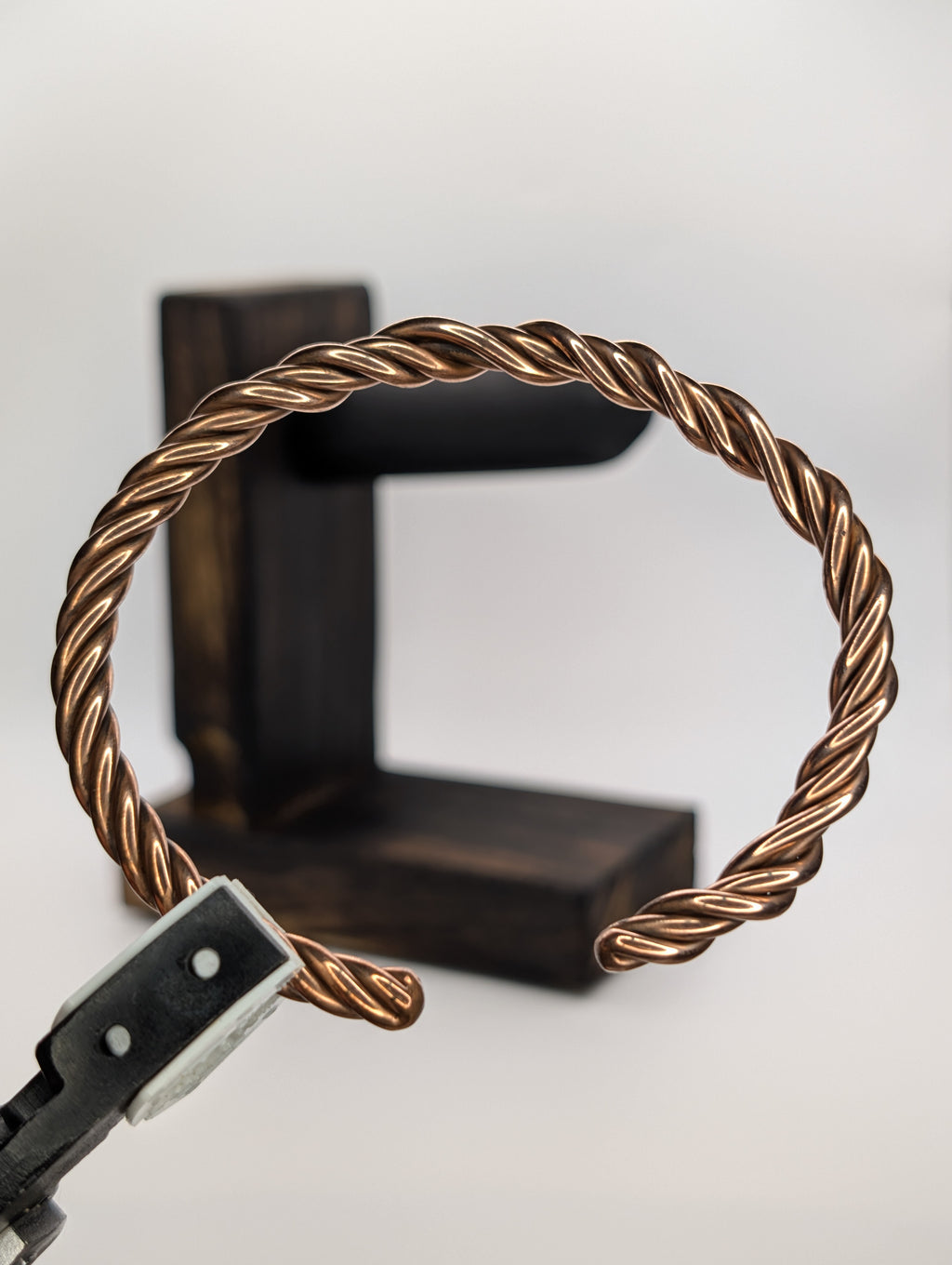 Handmade Multi-Strand Twisted Copper Cuff | Heavy Rope Weave | 10 AWG