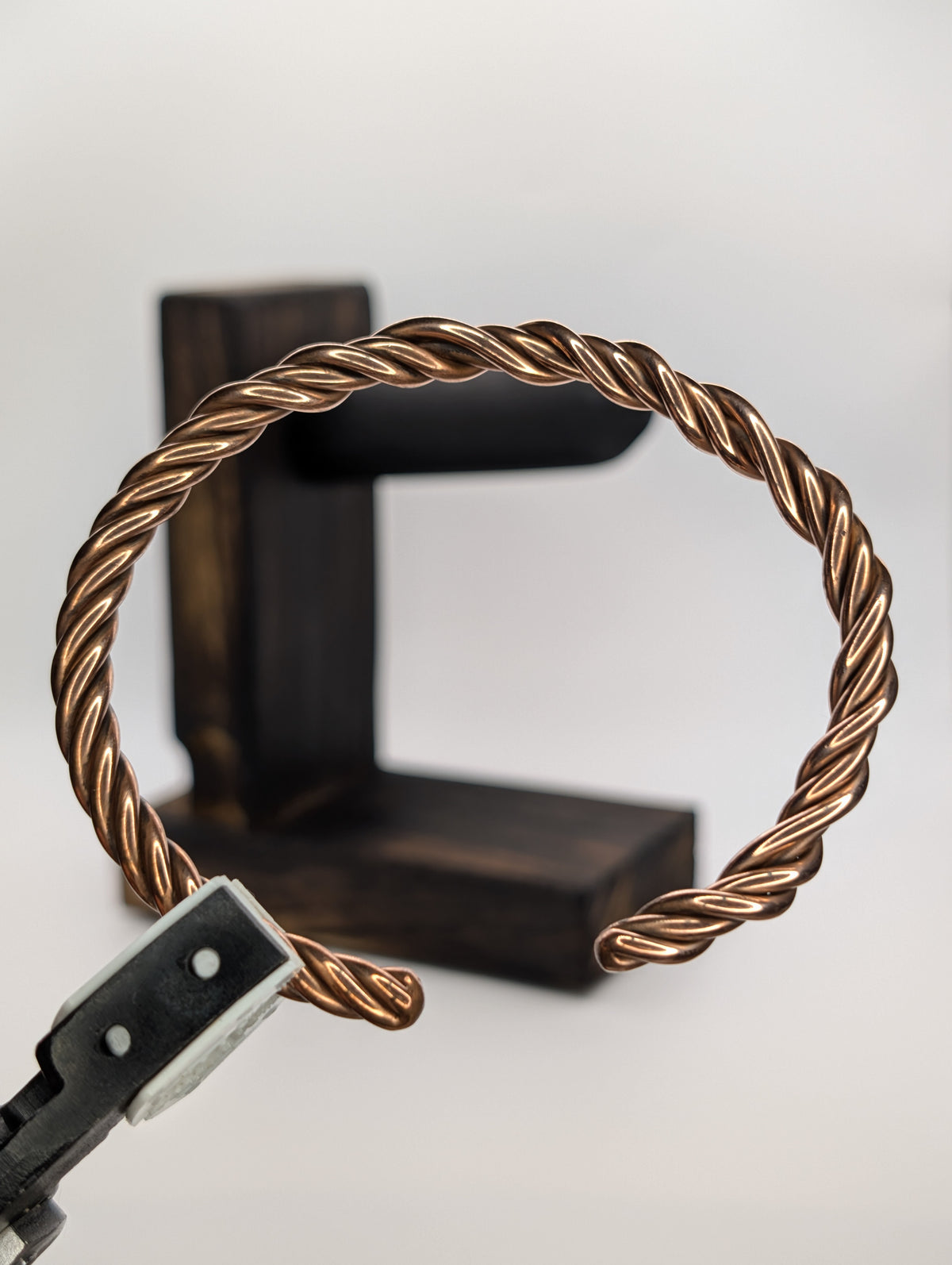 Handmade Multi-Strand Twisted Copper Cuff | Heavy Rope Weave | 10 AWG