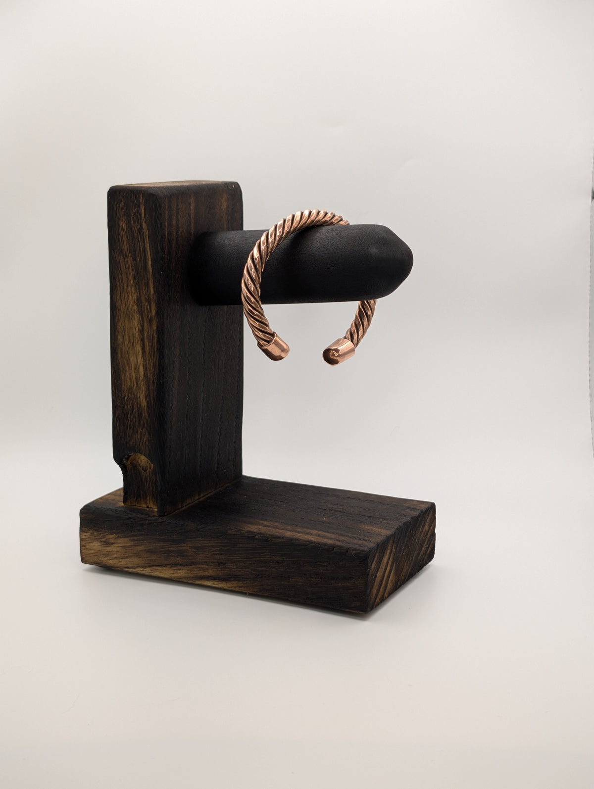Handmade 6-Strand Twisted Copper Cuff | Choose Your End Finish | 10 AWG