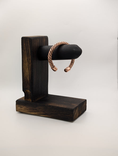 Handmade 6-Strand Twisted Copper Cuff | Choose Your End Finish | 10 AWG