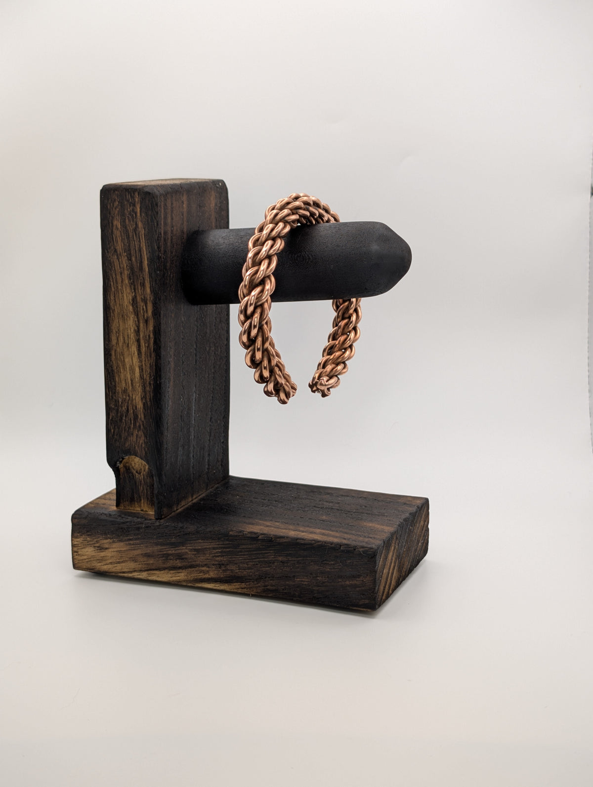 Handmade Cable-Laid Copper Cuff | 9-Strand Counter-Lay | 10 AWG