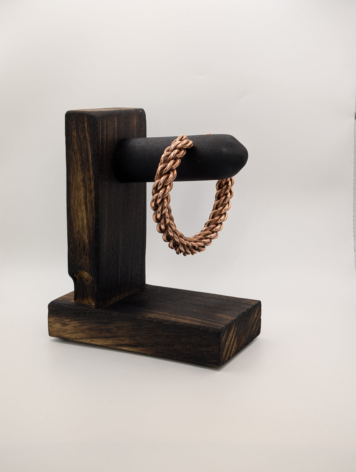 Handmade Cable-Laid Copper Cuff | 9-Strand Counter-Lay | 10 AWG