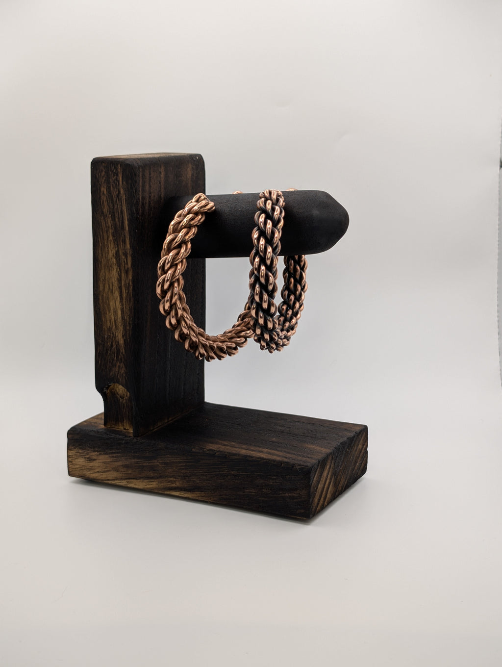 Handmade Cable-Laid Copper Cuff | 9-Strand Counter-Lay | 10 AWG