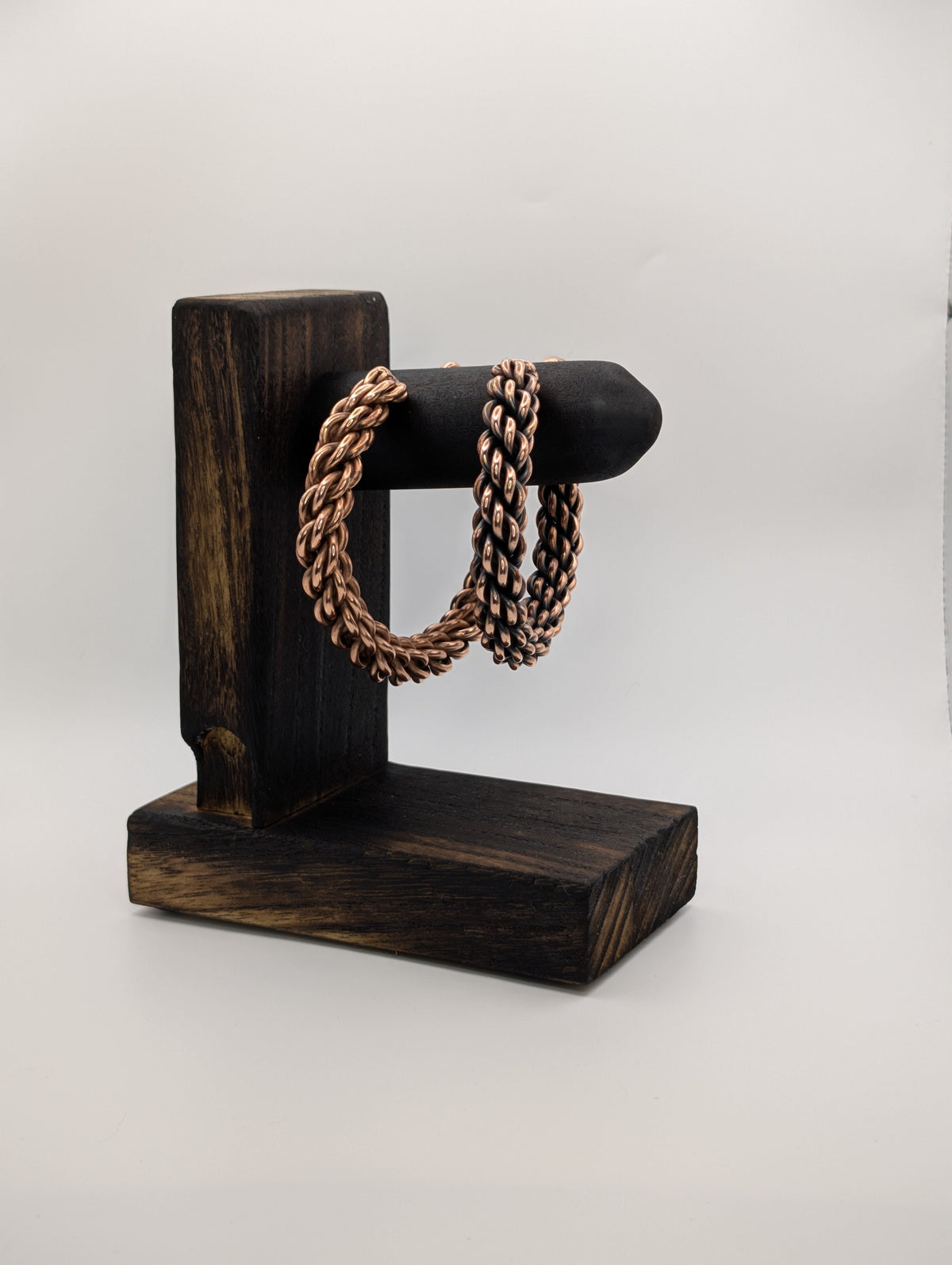 Handmade Cable-Laid Copper Cuff | 9-Strand Counter-Lay | 10 AWG