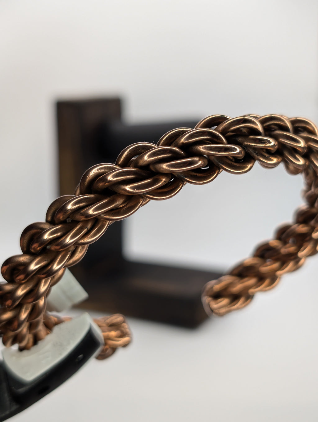 Handmade Cable-Laid Copper Cuff | 9-Strand Counter-Lay | 10 AWG