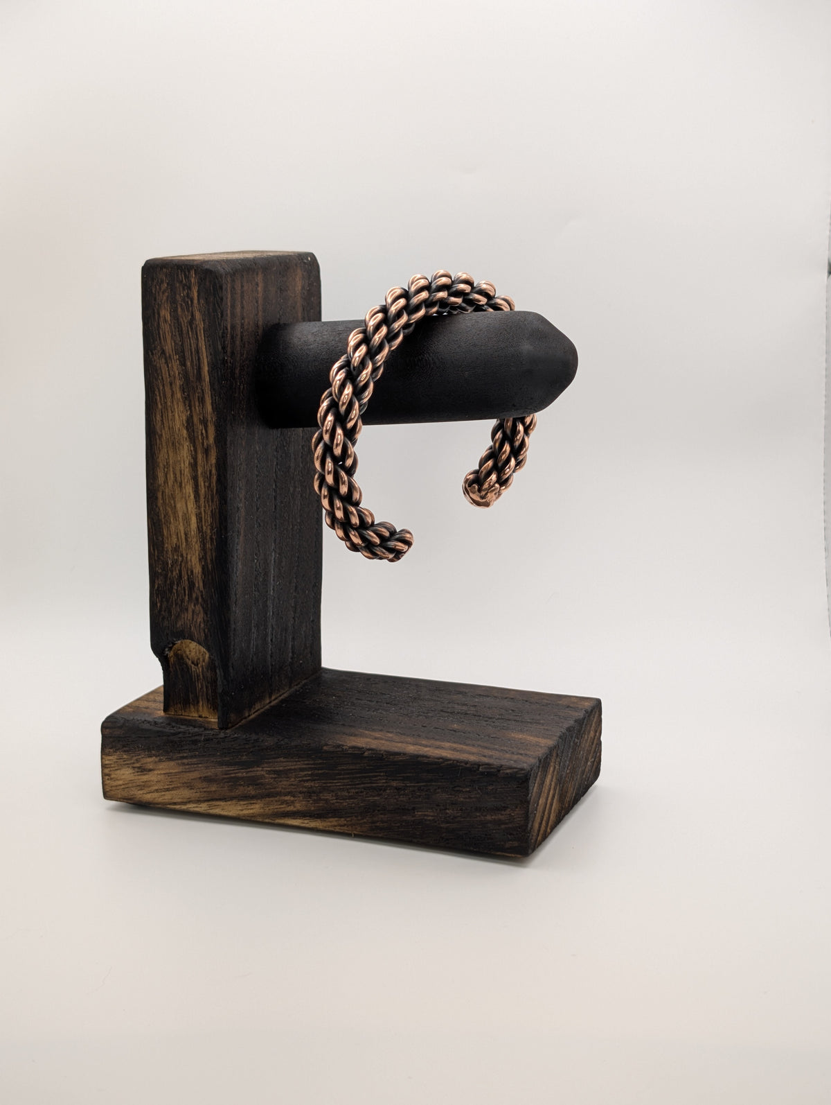 Handmade Cable-Laid Copper Cuff | 9-Strand Counter-Lay | 10 AWG